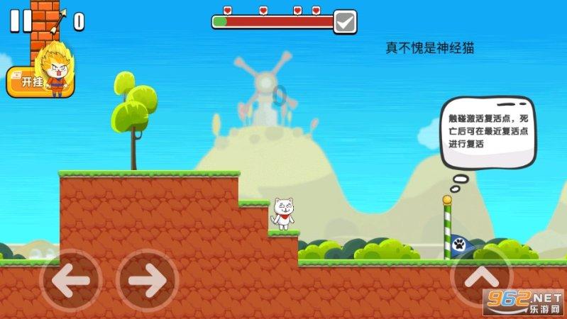 可爱小猫向上跳